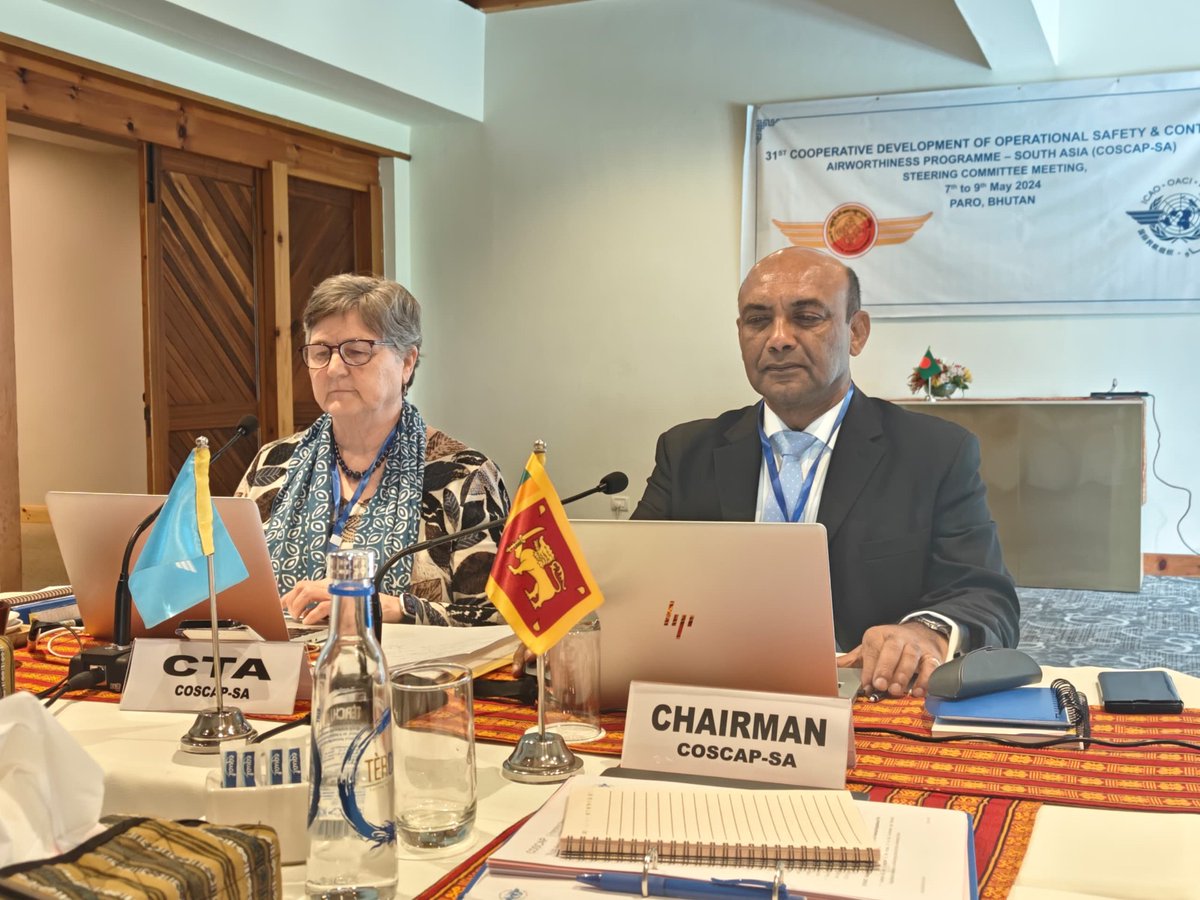DGCA Sri Lanka elected as the Chairman of COSCAP-SA. 
#coscapsa #Dgca
