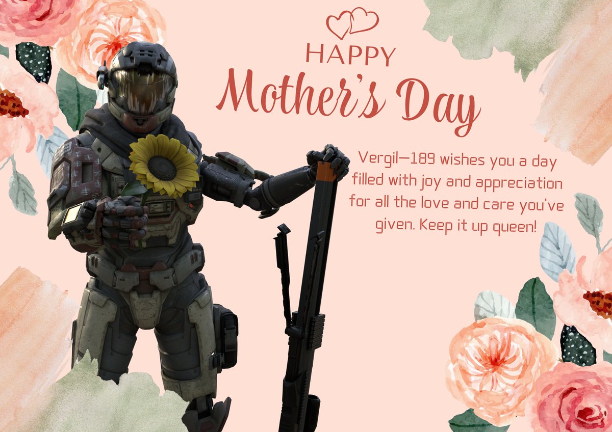 Bit late but Happy #MotherDay to all the amazing moms who work hard to raise us and give us all the love they can offer. Vergil-189 would like to say a message:

#CelebrateMom #3DRender #HaloSpotlight #Halo