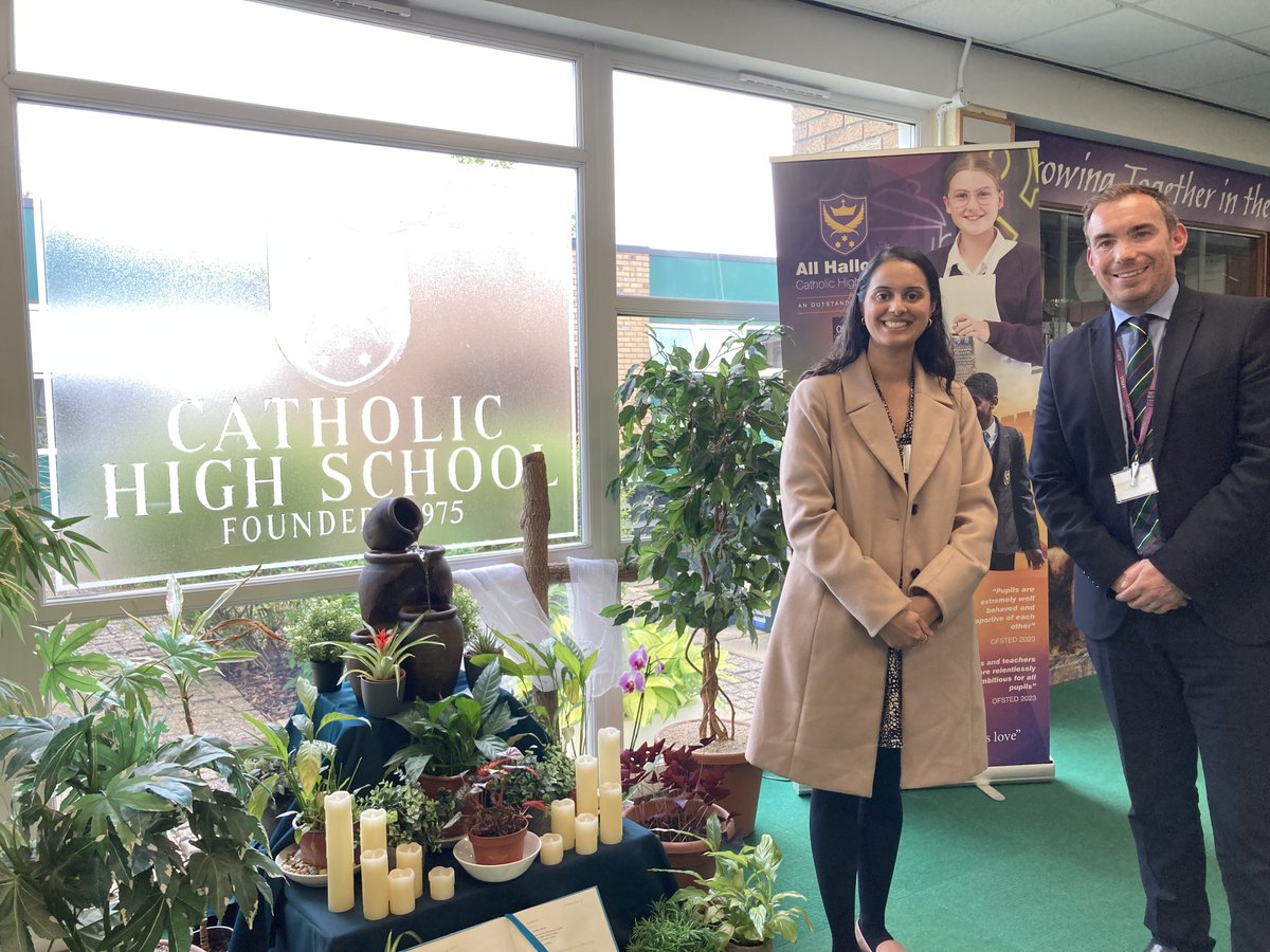 Thank you for having us last week @AllHallowsCHS. Had a fantastic time having a tour of the school by two of your brilliant students and discussing what the future of our partnership might look like. #EducationPartnership #StudentOpportunities