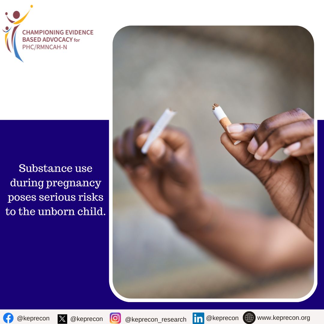When pregnant women use intoxicating drugs, regardless of their legality, they endanger their unborn child by exposing them to harmful effects. Intoxicating substances can travel through the placenta and reach the developing fetus. #CEBA #PHC #RMNCAH+N