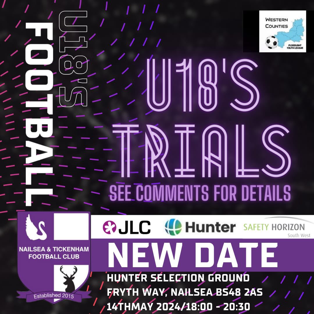 Nailsea and Tickenham U18s trials are starting tomorrow night! Feel free to show your face if you are looking for a club... 💜