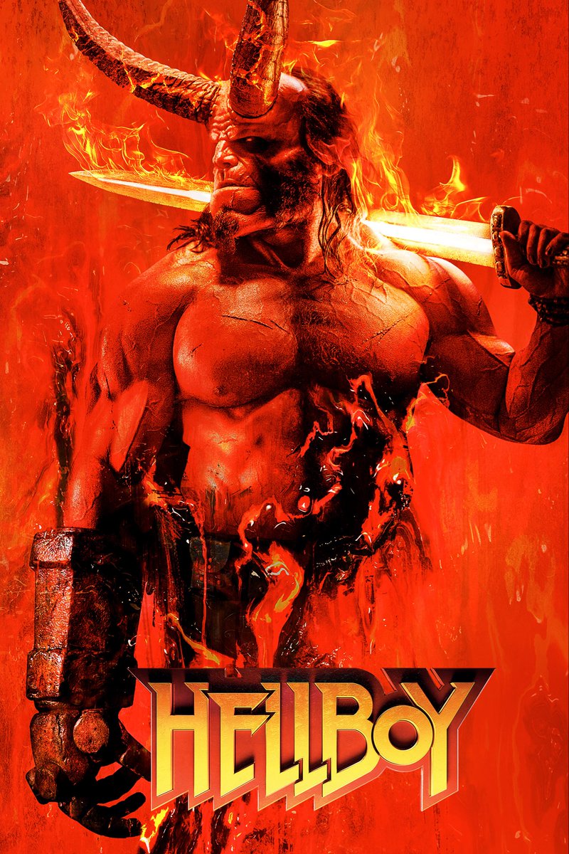 s77tux's tweet photo. Day-off, so first #FilmForToday is #Hellboy (2019) directed by #NeilMarshall, starring #DavidHarbour &amp; #MillaJovovich… first watch! #NowWatching https://t.co/PkPhLt7kHw