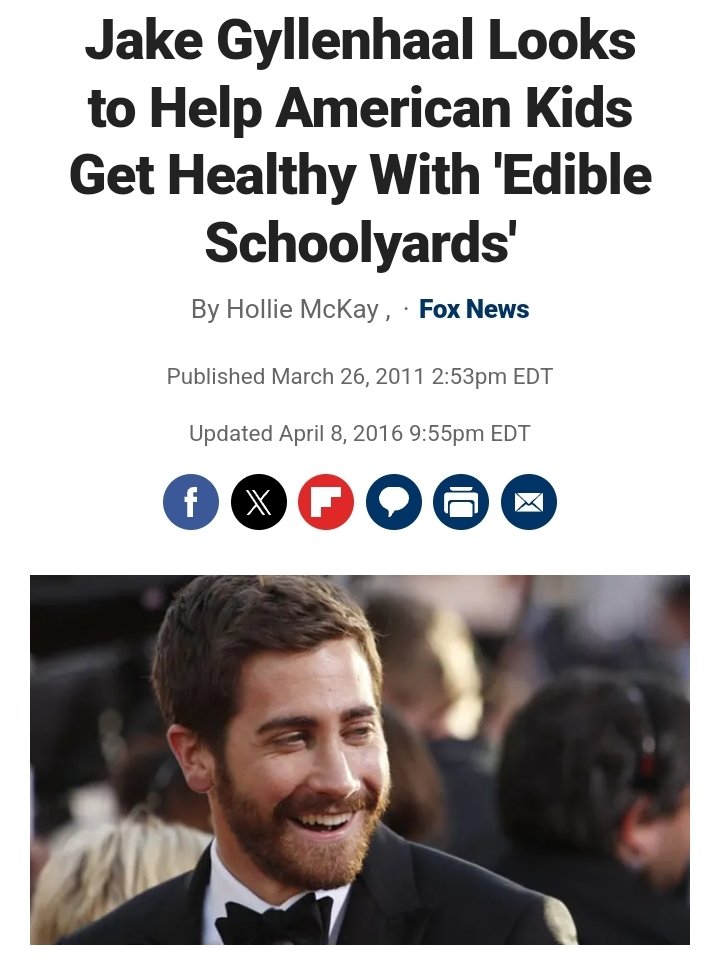 Jake Gyllenhaal isn't the only one who is interested in these Edible Schoolyards. Many celebrities have been involved as well. The connections between Alice Waters, Alefantis, and the rest of these people, all involving children, should raise some serious red flags.