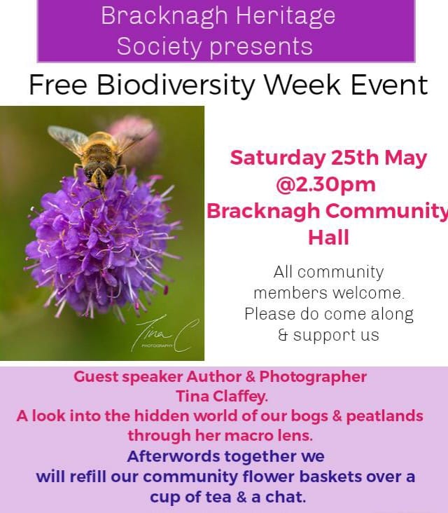 Bracknagh Heritage Society is hosting an interesting biodiversity event during #biodiversityweek2024!
Interested in more events like these? Go to biodiversityweek.ie/events-calenda… to see events in Offaly and all over Ireland!