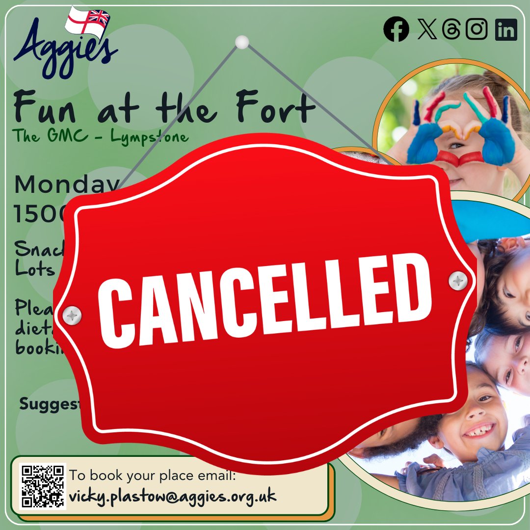 CTCRM Families - Due to unforeseen circumstances 'Fun at The Fort' won't be running today - We are sorry for any inconvenience caused.