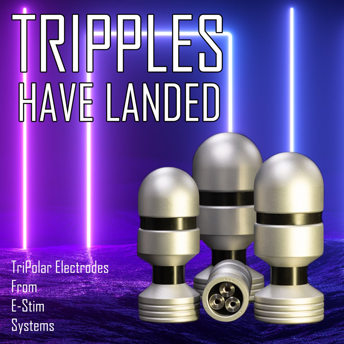 estimsystems's tweet photo. The Trouble With Tribbles... Sorry different universe :-).
The Tripple Electrodes have landed - Our first TriPolar electrodes. With a lifetime guarantee. https://t.co/WXm6cCFkc3
#estimsystems #estim #electrosex #electroplay #fetish #electrodes #tripples #triphase https://t.co/Nz04ly0T0F