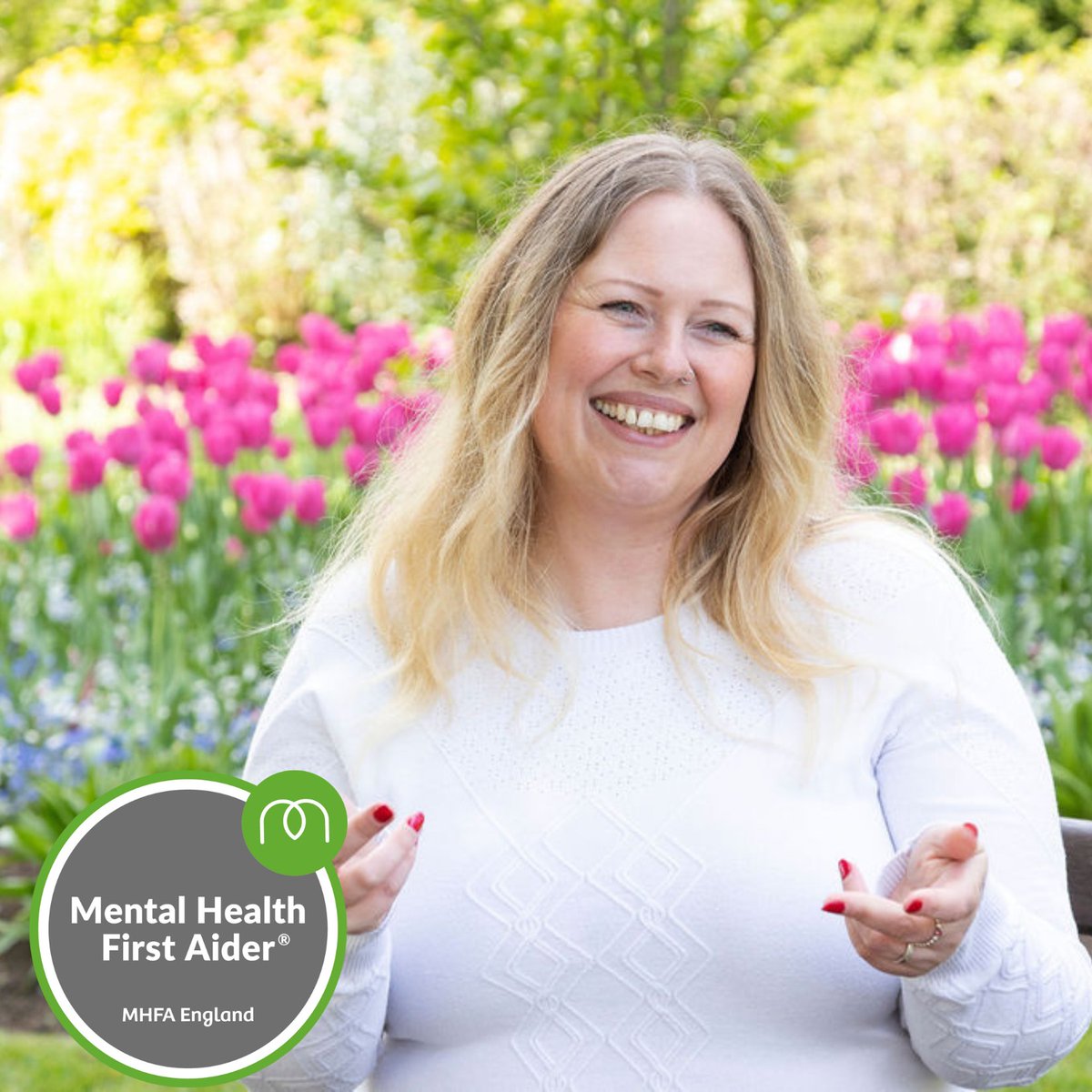 'Walking is absolutely brilliant for my mental health. It really helps to clear my head and is great for getting the body moving, relieving any built-up pressure or tension.' Kim - Mental Health First Aider. #mentalhealthawarenessweek #MoveYourWay #MHFA