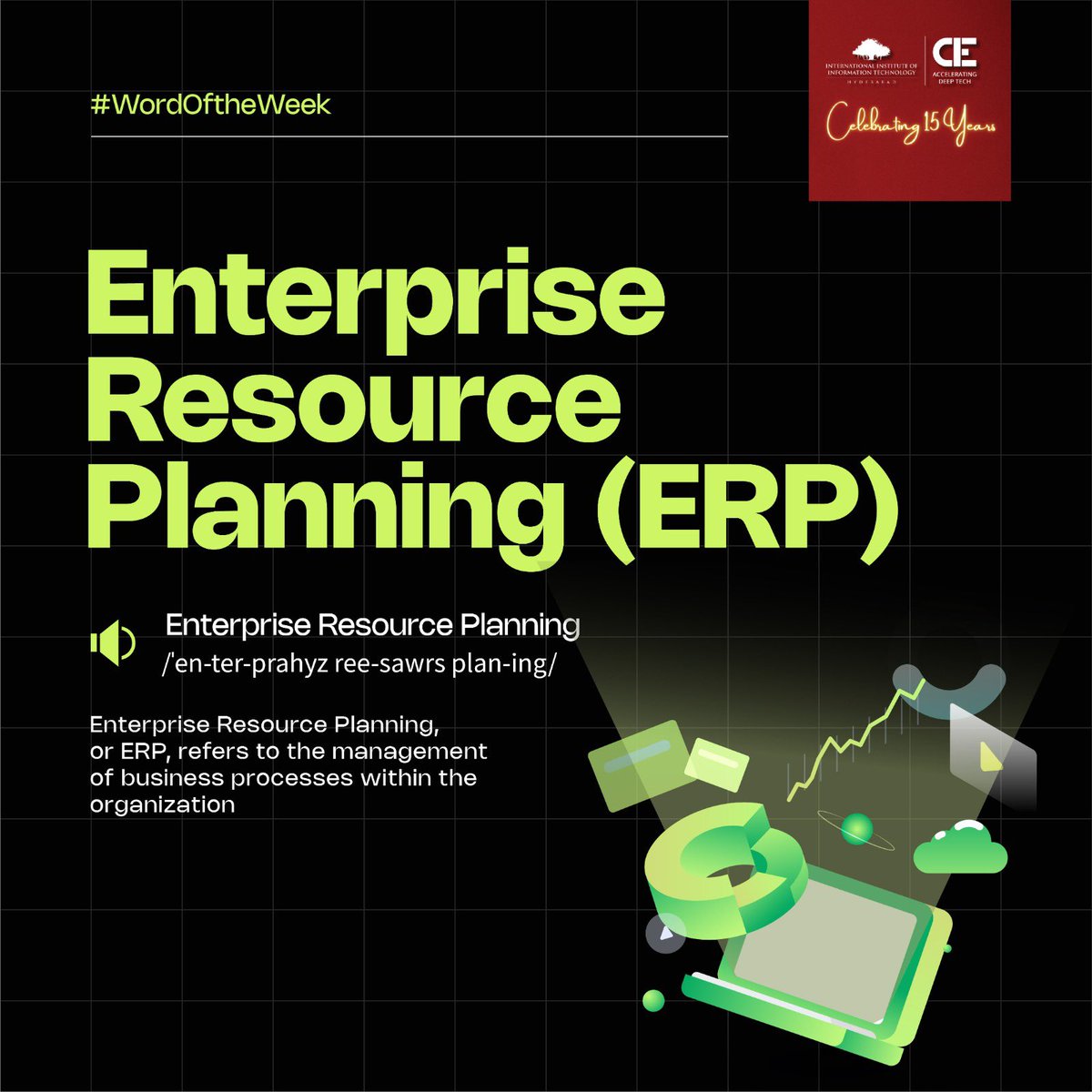 Discover the impact of Enterprise Resource Planning on businesses! Dive deeper into this strategy and uncover its benefits. Stay tuned for more industry insights!
.
.
.
#CIE #IIITH #WordOfTheWeek