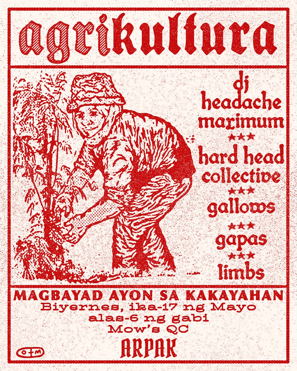 AGRI KULTURA III - alt poster

may 17 - 6pm
mow’s, qc 

#artph