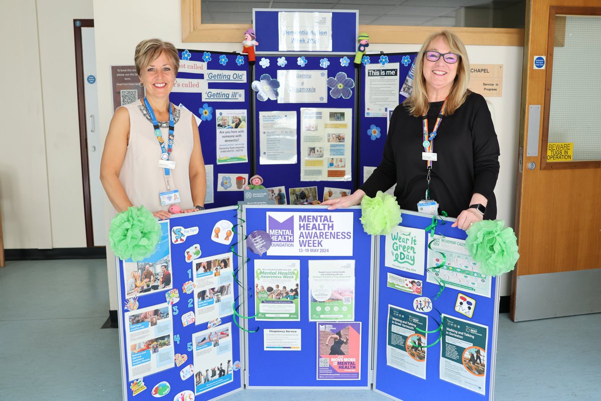 This week is Dementia Action Week and our team are running a number of events to raise awareness. From today, there will be a stand outside our Chapel with information about dementia – as well as information about mental health, as it’s also Mental Health Awareness Week.