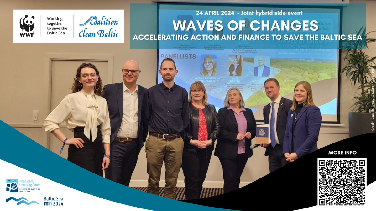 A big thank you to all participants, panellists, moderators and organizers of our joint side event in Riga in April! 👏 We are glad to share with you: - A recording of the event 📹youtube.com/watch?v=FIWwnP… - Materials to learn more👀wwfbaltic.org/newsroom/helco…