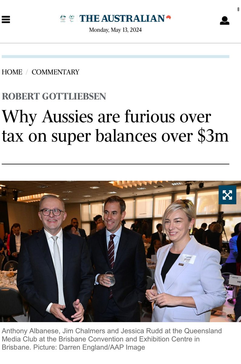 Here’s a typical example of a media outlet demanding tax reform but whinging when it affects the wealthy. By “reform” they mean more tax on the poor via a GST increase and less tax on their wealthy backers.