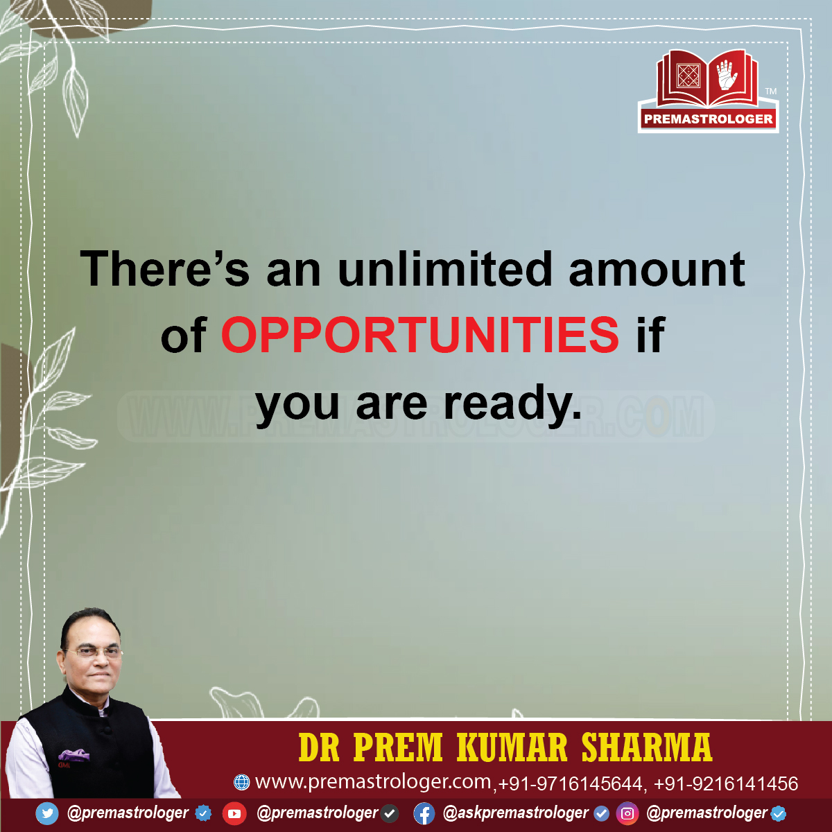There’s an unlimited amount of OPPORTUNITIES if you are ready.

#GoodmorningTwitter
#सुप्रभात
#Fridaymorninglive
#FridayVibes
#Fridaymotivations
#Fridaymorning
#FridayThoughts