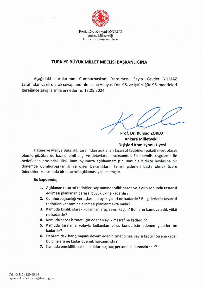 🔴TASARRUF TEDBİRLERİ VE HEDEFLERİ HAKKINDA ÖNERGEMİZ 📌Hazine ve Maliye Bakanlığı tarafından açıklanan tasarruf tedbirleri paketi niyet olarak olumlu gözükse de bazı önemli bilgi ve detaylardan yoksundur. En önemlisi uygulama ile hedeflenen arasındaki ilişki kamuoyumuza…