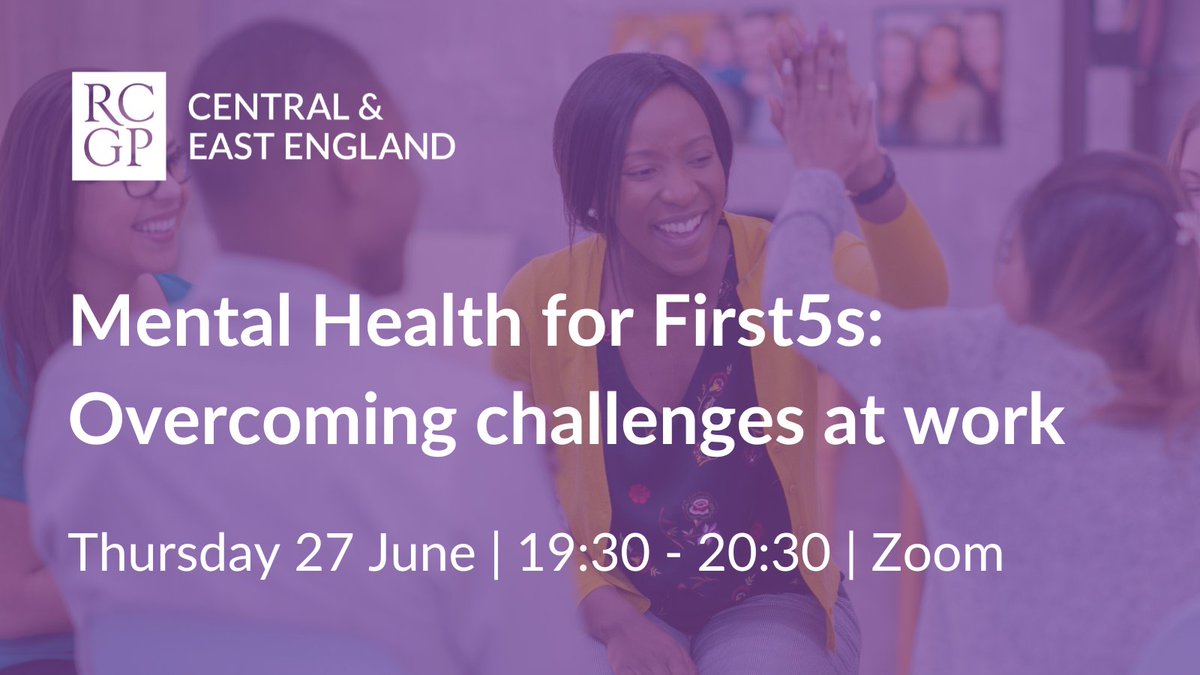 Join our
<a href="/RCGPFirst5Mid/">RCGP First5® Midland</a>
<a href="/and_herts/">RCGPFirst5® Beds&Herts</a>
Central &amp; East regional Mental Health webinar on 27 Jun. Register here:rcgp.my.site.com/s/lt-event?id=…