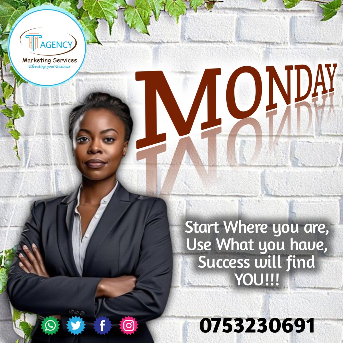 Happy Monday, everyone! Start the new week strong by leveraging your existing resources. Remember, we're here to support all your digital marketing needs. Reach out to us anytime on any of our social media Platforms!  Blessed New Week. #DigitalMarketing  #Elevatingyourbusiness