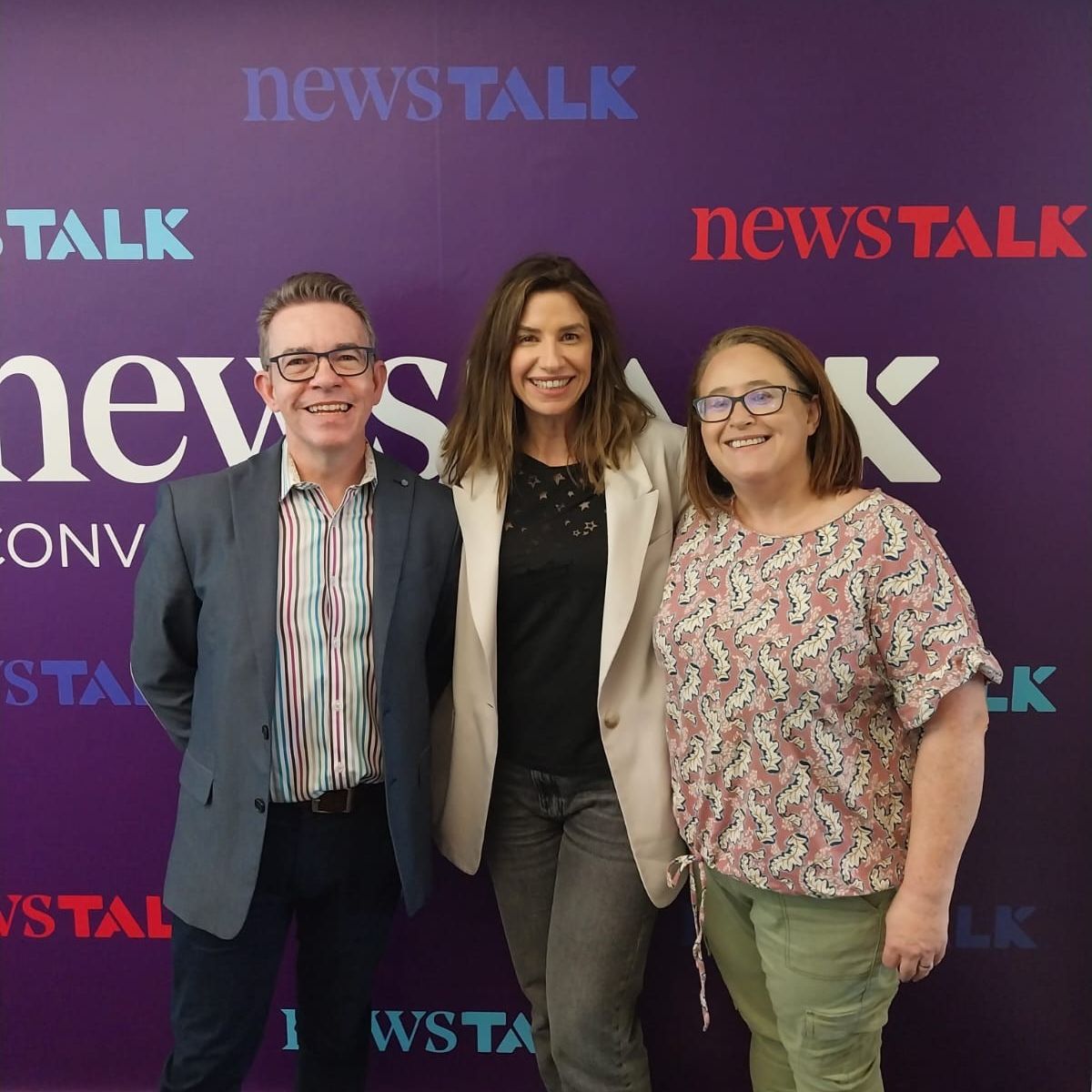 #NoRegrets Bowel Cancer ambassadors - patient ambassador @BrendanDonlon and GP Dr Fiona Macken @fitfall pictured with @NewstalkFM @cmckpresents. Interview will be broadcast on Newstalk's Alive and Kicking Show Sunday, May 19th BTW 8am and 9am. #BowelCancer #ColorectalCancer