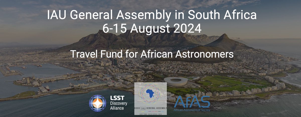 Support career-defining opportunities for African astronomers at the @astronomy2024 IAU General Assembly in Cape Town, 6-15 August 2024. Your donation can make a difference in building capacity in STEM and astronomy across Africa. Donate now! interland3.donorperfect.net/weblink/WebLin…