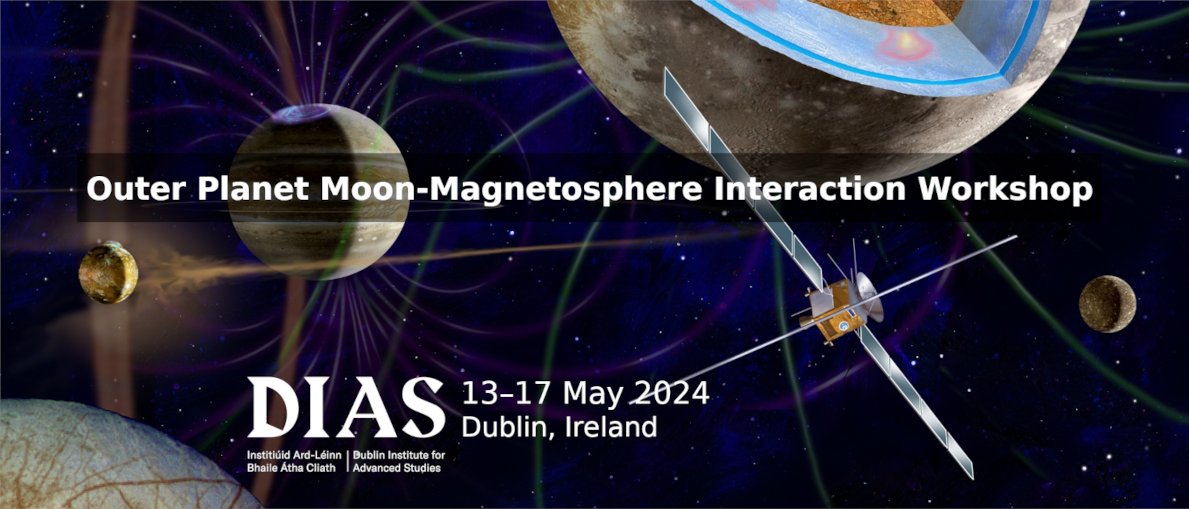 Today marks the beginning of our Outer Planet Moon-Magnetosphere Interaction Workshop, where we are welcoming guests from all over Europe and the US 🌍 A great week of science ahead! 🌙 #DIASMoons24