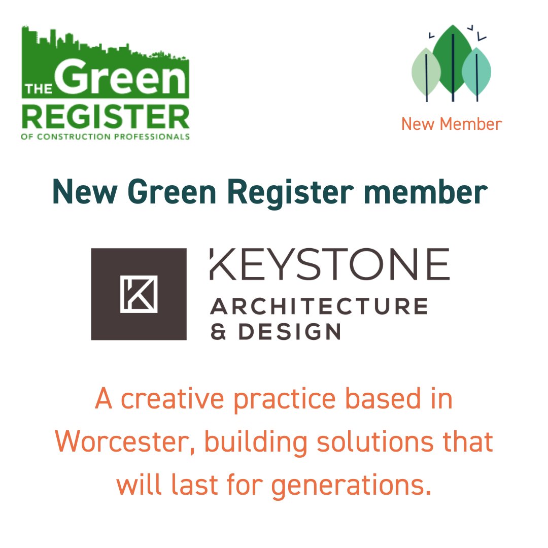 We want to extend a warm welcome to new member: Keystone Architecture & Design. Keystone are a progressive architecture company focused on sustainability, and deliver high performance buildings that suit clients needs. Learn more on our Register: greenregister.org.uk/companies/keys…