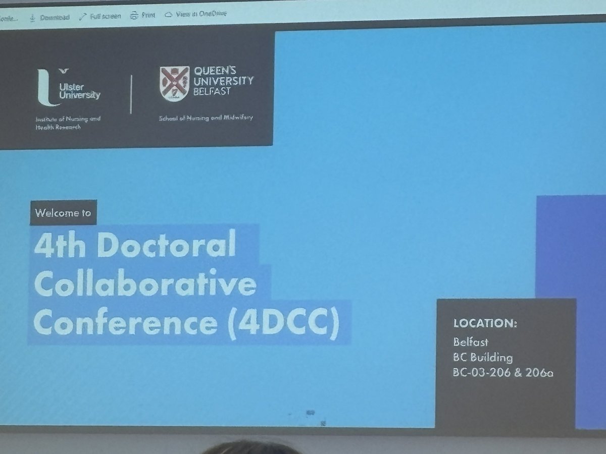 Fantastic to be at the 4th Doctoral Collaborative Conference @QUBSONM and @UlsterUni. A great opportunity to meet others undertaking their PhD and hear about their amazing projects #collaboration #nursingresearch