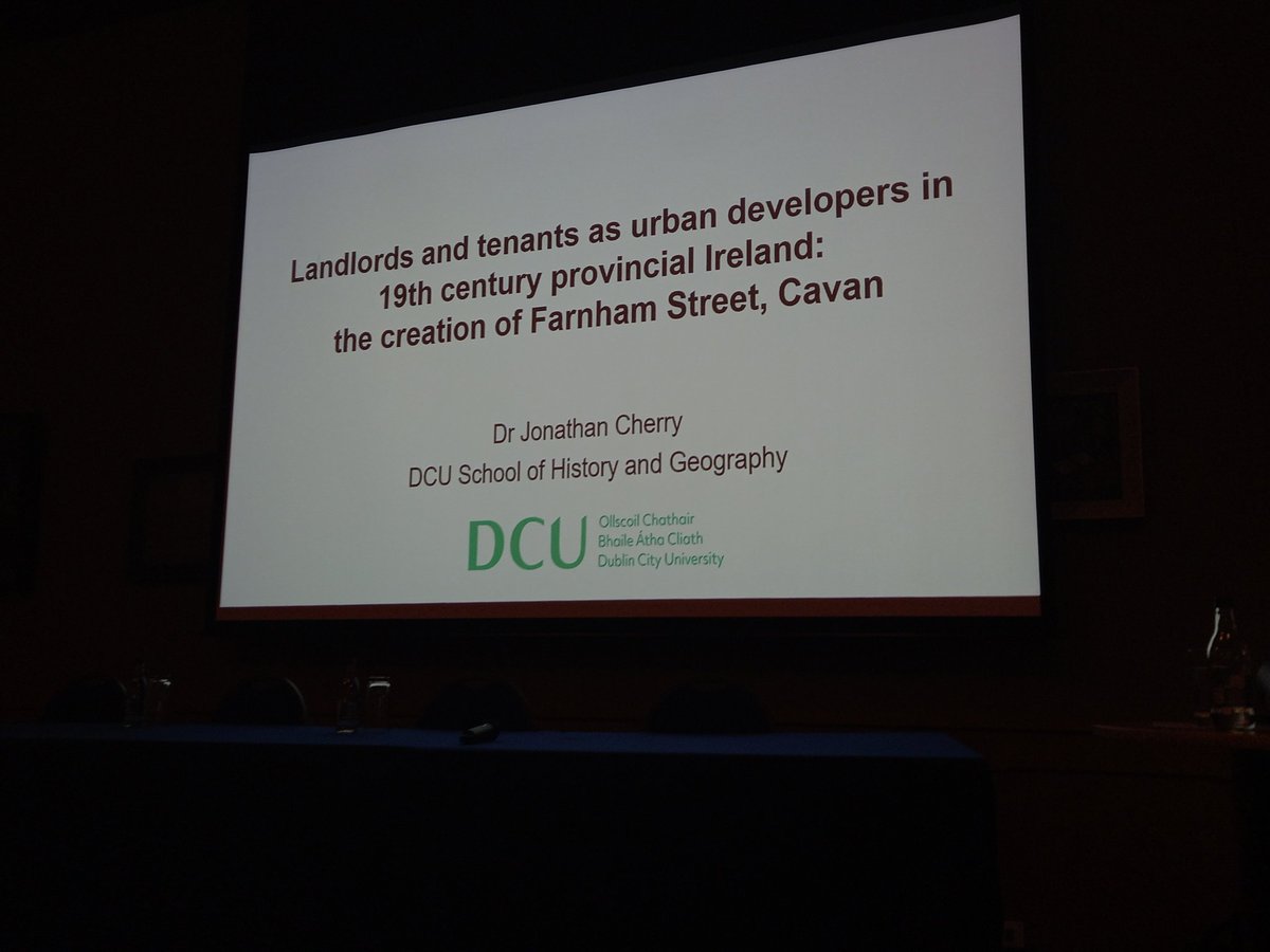 @JonMarkCherry opening session 1 today with a fantastic talk on landlords and tenants in Cavan @MaynoothHist @DCUHist_Geog