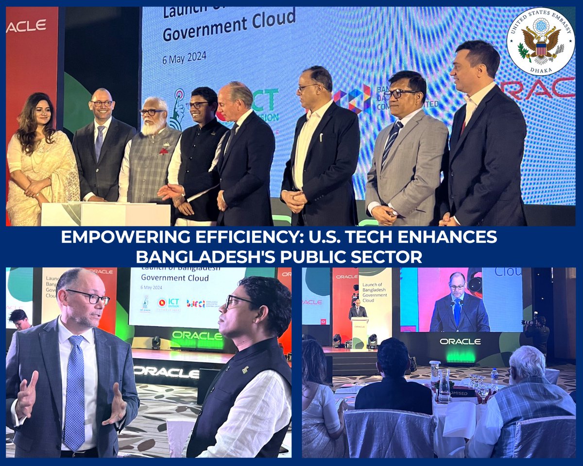 Data is an important aspect of a government’s ability to promote efficiency in the public sector. Thrilled to see an American company offer capability, flexibility, and security to support Bangladesh’s vision to develop a knowledge-based economy.   

#DataDriven…
