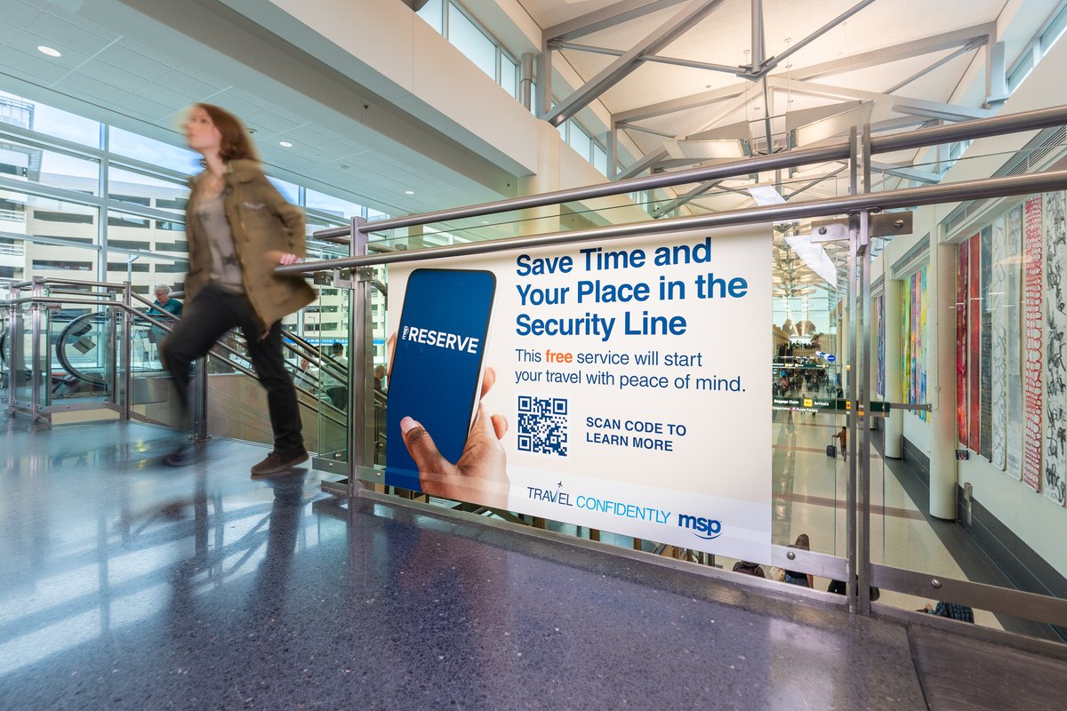 Cruise through Terminal 2 with ease using MSP Reserve—your free pass to skip the security line! Book ahead, show up on time, and sail through. Give it a try! ow.ly/JCop50RCg0Z