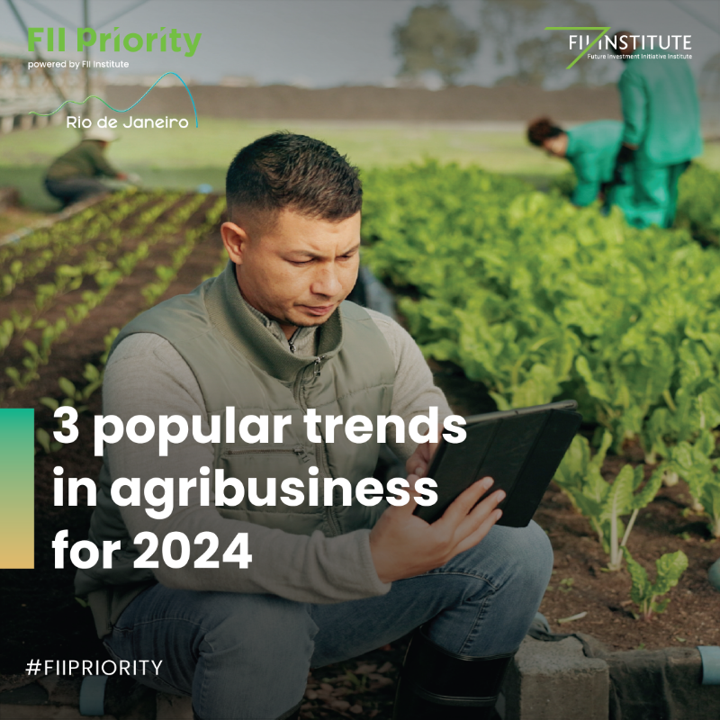 FII_Institute1's tweet photo. From sustainable agriculture, where 21% of farmers globally use farm management software, to an expanding US$5,574.1 million vertical farming industry, new #agritech industry trends are on the rise. Hear from experts on the future of agri-business at #FIIPRIORITY in #RIO