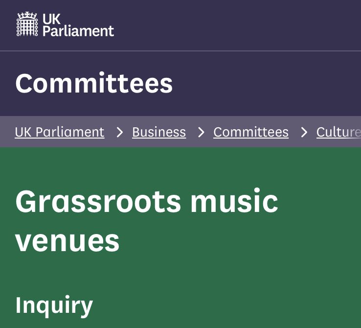 The welcomed enquiry report into saving grassroots music venues - that AIP fed into - has now been released - publications.parliament.uk/pa/cm5804/cmse…