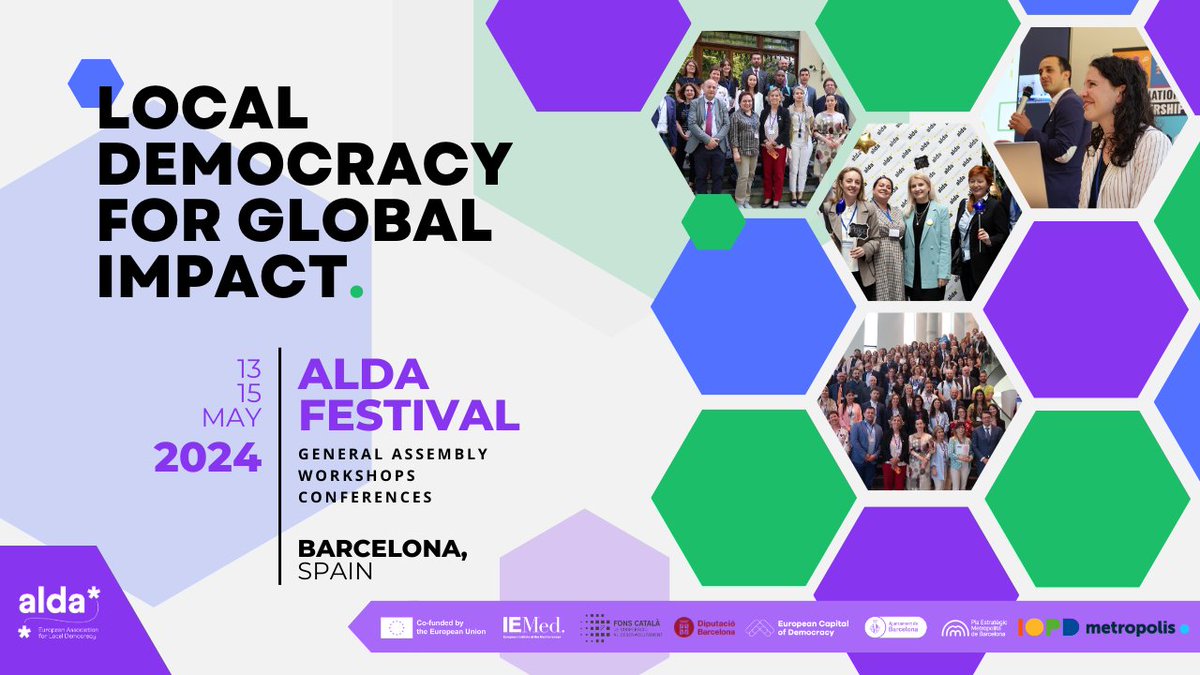 Will you be joining us at the ALDA Festival in Barcelona? If so, we invite you to explore the session titled 'Local Democracy for Inclusivity: Exploring Gender Equality in Caregiving and Socioeconomic Empowerment.' During this session, our Head of Policy, @lvaldescano, will be