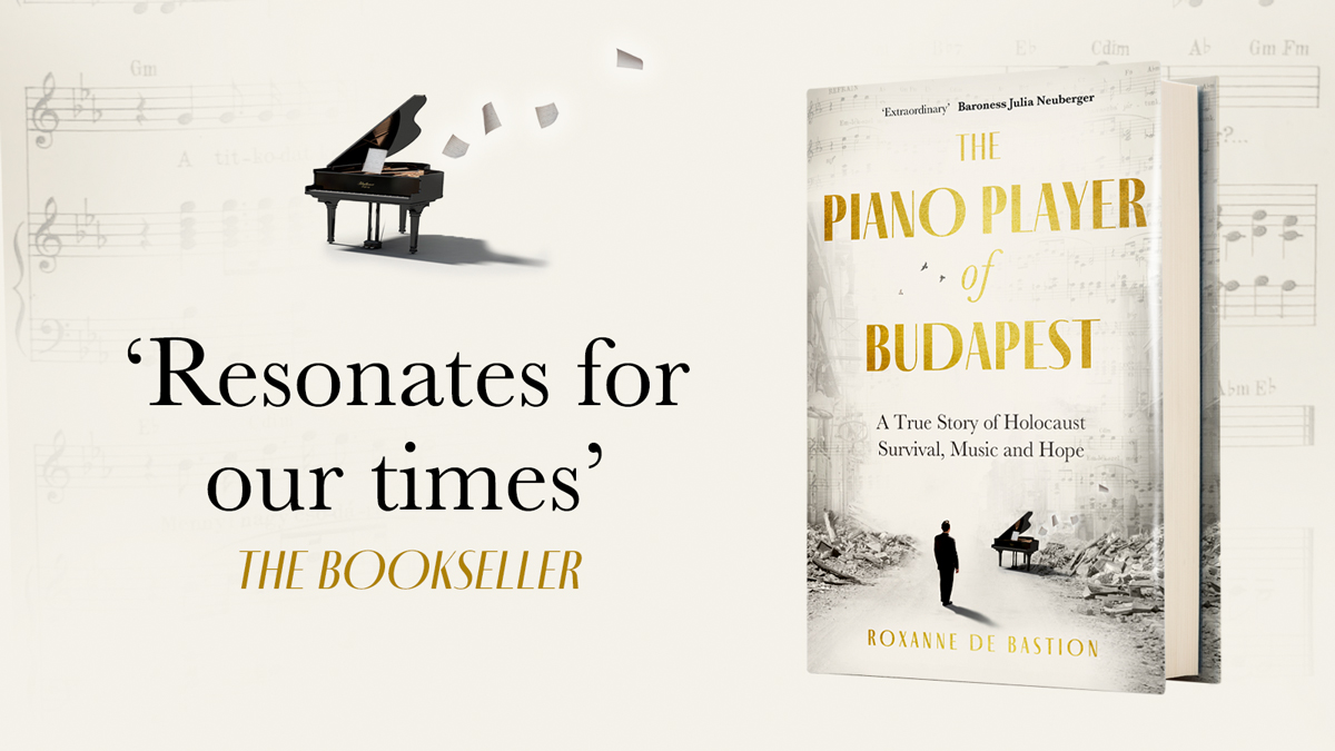 Luminous and profoundly moving, this book captures the great spirit of one man in the face of darkness and the hope that echoes down through generations. #ThePianoPlayerofBudapest by @roxannemusic is available to order now @waterstones - brnw.ch/21wJIsu