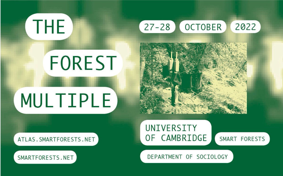 Our new special issue, “The Forest Multiple,” is starting to appear in <a href="/envplanf/">Environment & Planning F</a>. The collection stems from “The Forest Multiple” workshop and symposium we hosted in October 2022: smartforests.net/the-forest-mul…