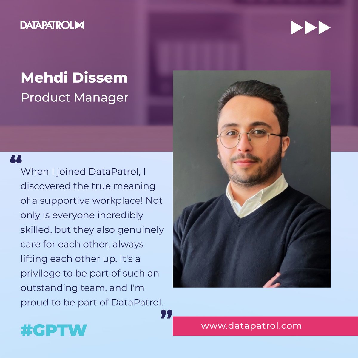 Discover what our team loves about working at DATAPATROL!! 💼🌟

#GPTWCertified #GreatPlaceToWork #EmployeeEngagement #WorkplaceCulture