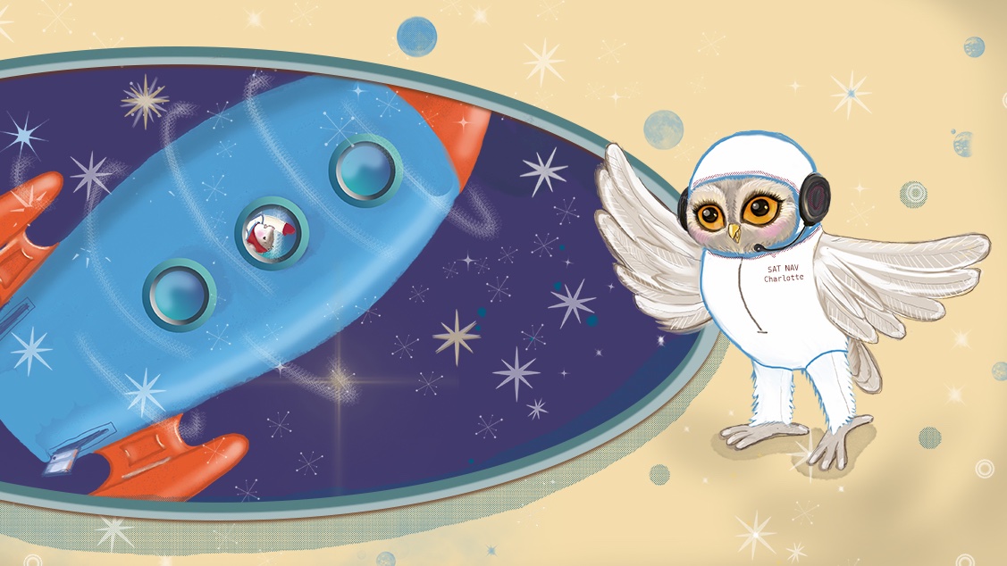 Space Owls - yeah. @TomMouseHQ #illustration #owls in #space
