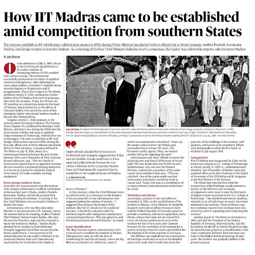 The @the_hindu captures the essence of @iitmadras's founding story, highlighting the perseverance, vision, and collaborative efforts that have shaped IIT Madras into the prestigious institution it is today. @CentreIit #Legacy Read the full article here: thehindu.com/news/national/…