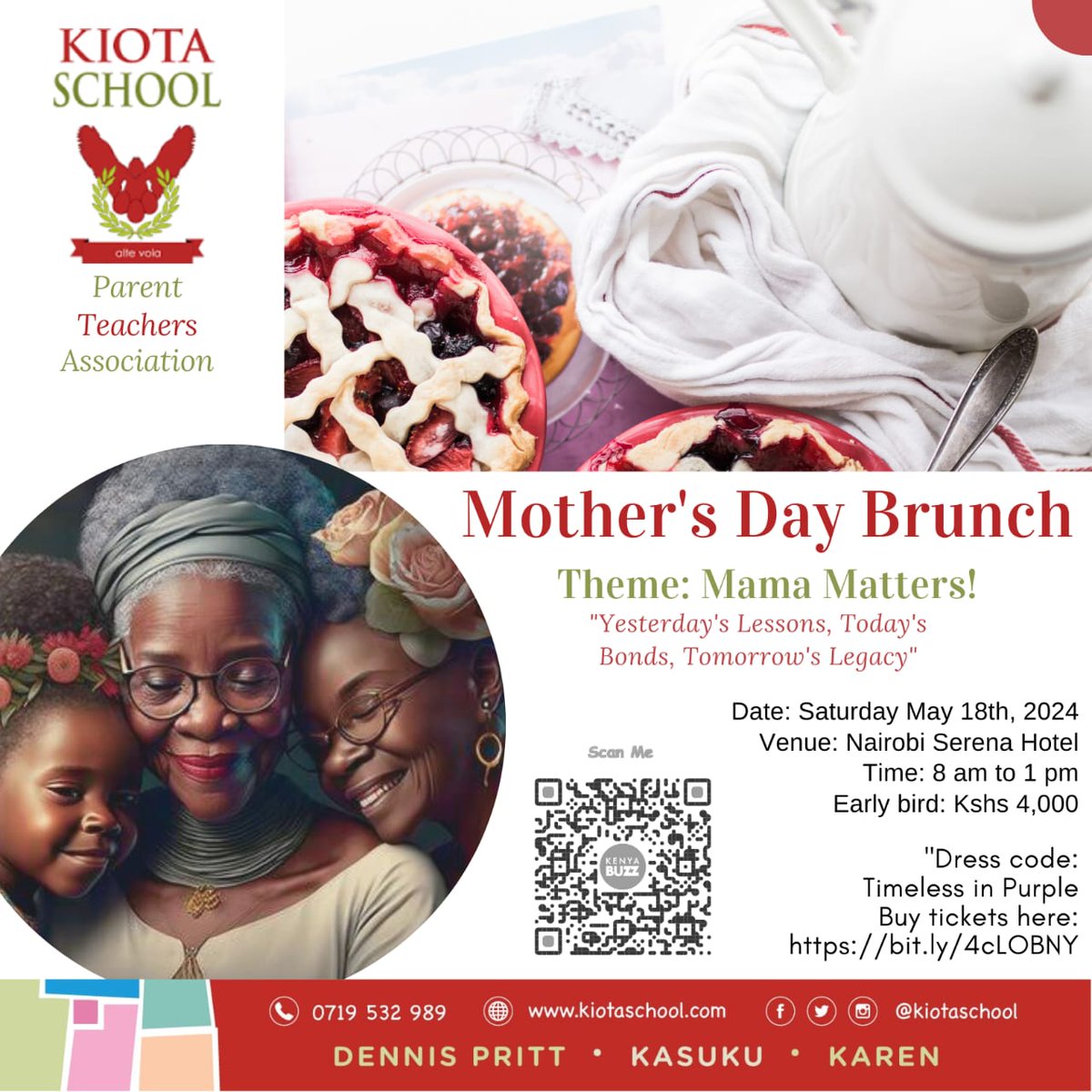 5 days to our Annual PTA Mothers Day event 💃🏿 Do you have your ticket? Don't miss out on MAMA MATTERS ! Insights and laughter as we discuss Yesterday's Lessons, Today's Bonds and Tomorrow's Legacy. Get your ticket here: bit.ly/4cLOBNY Brunch date: Saturday, May 18th