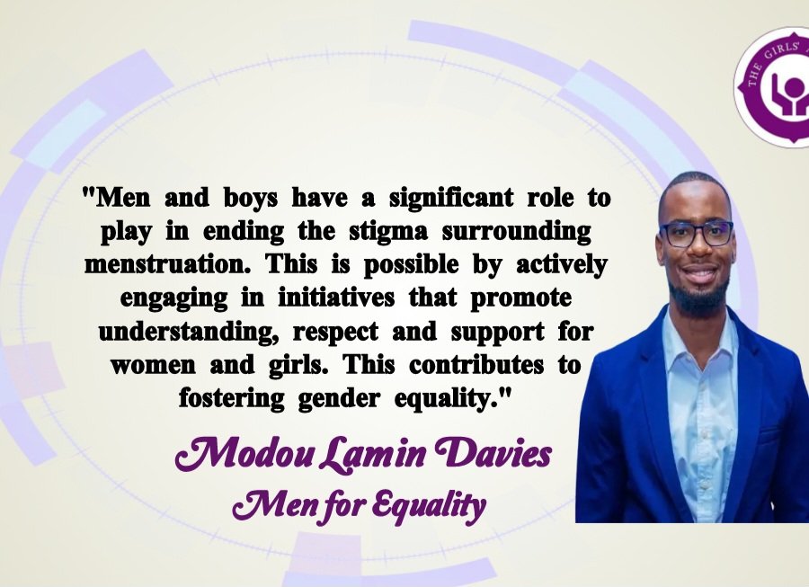 Breaking Menstrual stigma through engagement of men and boys. #TGAQuotes #EndPeriodStigma #PeriodsAreNormal @daviesmolamin @amplifyfund @GlobalFundWomen @NgbvGambia @ActionAidGambia @NsgaGambia @UNFPATheGambia @UNICEFGambia @OrchidProject @AYCommission @youthhubafrica