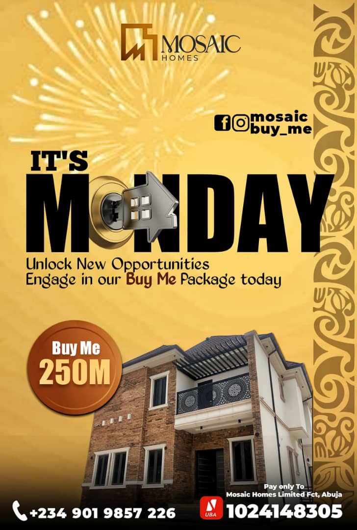 For more details concerning our products or services please
Call/WhatsApp: 09129974034

 #Abujarealestate #nigeriarealestate
#realestate #landsinabuja  #club10 #propertytrade  #abujainvestors #investorsinabuja #nigeriainvestors
  #abujahomebuyers #abujalandbuyers
#mosaicmonday2