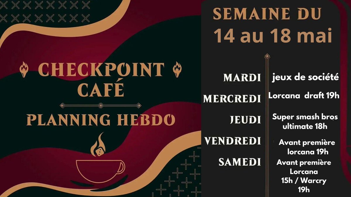 Semaine chargée avec les avants premières du chapitre 4 de lorcana pour vous inscrire on vous invite a nous contacter