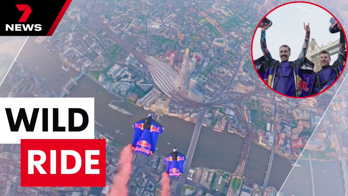 Two skydivers with a need for speed have conquered a London landmark, becoming the first to fly through the Tower Bridge. The Austrian daredevils reaching speeds in excess of 200km an hour. youtu.be/xTcMMqNgflY @BlakeJohnson #7NEWS