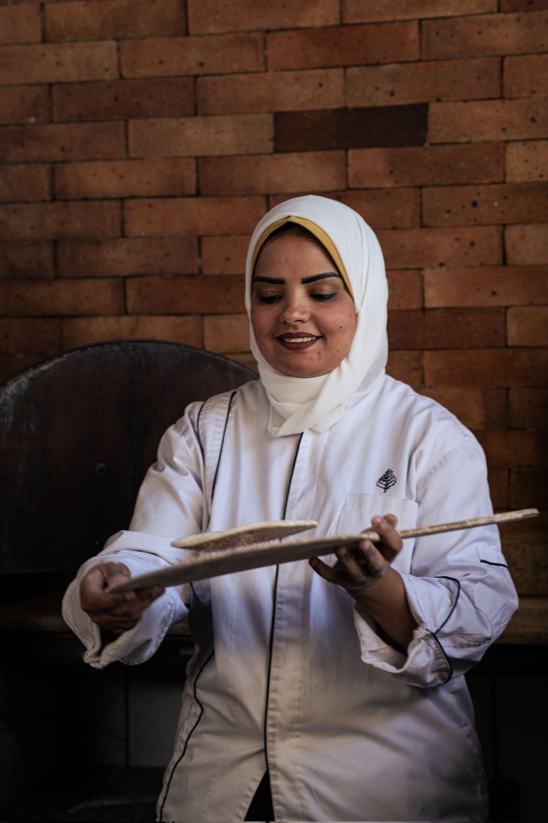 Paired with breakfast, lunch or dinner, the iconic 'Baladi Bread' or 'The Bread of Life' as Egyptians call is a signature staple not to be missed out on, especially when  Bread Baker Latifa turns its dough into flaky dreams every morning by the pool.

 #MeetTheTeamMonday #Cairo