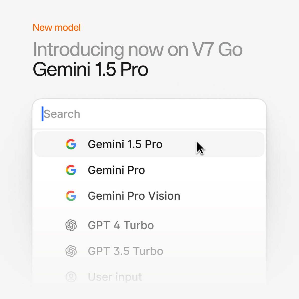 V7Labs's tweet image. You can now work with larger and more text-dense files in V7 Go, thanks to #Gemini 1.5. 

With a 1 million context window (almost 10 times greater than #GPT4Turbo, and 5 times greater than the Clause 3 family), Gemini 1.5 will allow you to eat entire textbooks, compared to other…