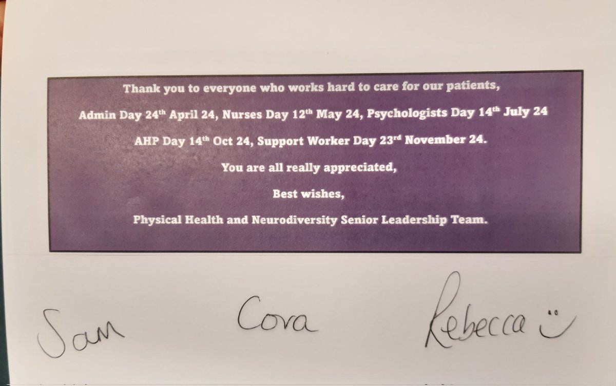 Some goodies for all the staff to enjoy from our senior leadership team. #InternationalNursesDay2024