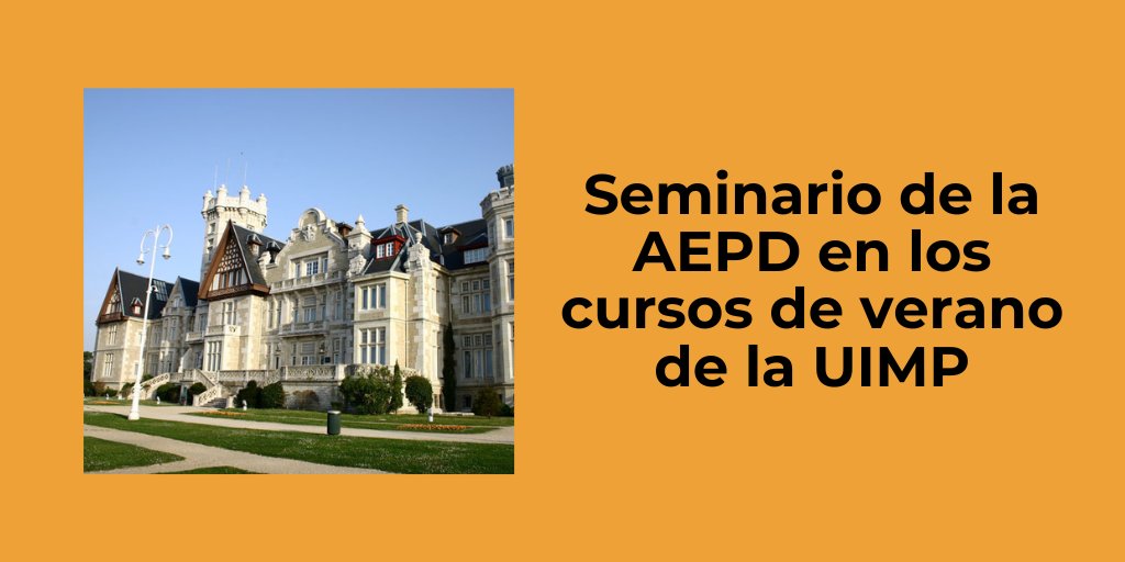 Ya puedes inscribirte en el seminario ‘Nuevos retos para la protección de los derechos de las personas ante el impacto de Internet’ que impartirá la Agencia en los cursos de verano de @UIMP. 📅10, 11 y 12 de julio 📍Santander 👉aepd.es/prensa-y-comun…