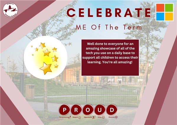 Congratulations to our ME of the Week, Finberry Staff For great Showcase with @MicrosoftEDU @MicrosoftLearn
tools  @flip @CanvaEdu @MicrosoftTeams to provide #equitable #learning opportunities for all our children! #MIEExpert #edtech #TrustInStour @OneNoteEDU