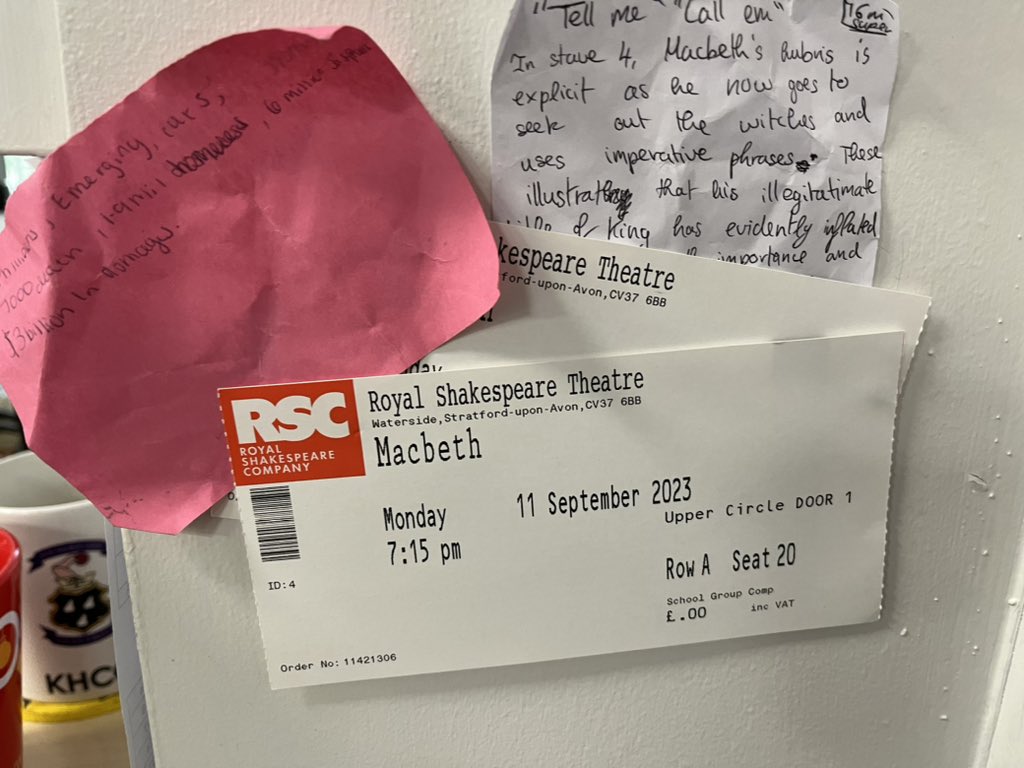A great start to the week for Year 11 in the first English Literature exam. Memories of our RSC trip and lots of quotes to recall.