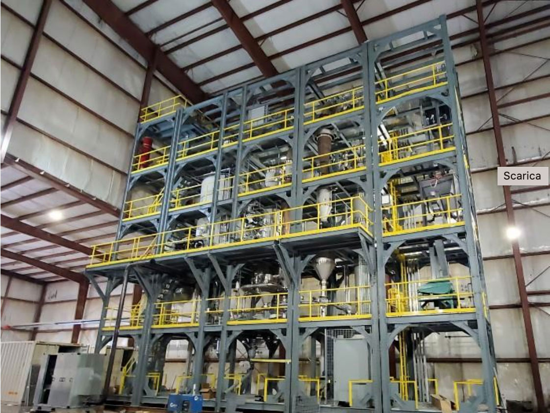 Fast pyrolysis Stine Seed Company plant has been assembled at the project size. Frontline is engineering, procuring, and constructing a modular 50 ton per day pyrolysis demonstration plant in Redfield, Iowa.

This plant will utilize auto-thermal pyrolysis which is more efficient