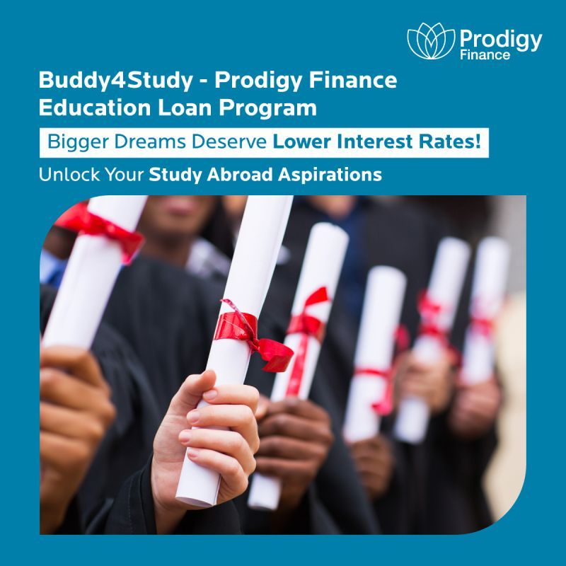 Buddy4Study - Prodigy Finance Education Loan Program offers lowered interest rates on student loans, saving up to 3%!* till 21st May 2024, Know more at b4s.in/a/tt_B4SPFE1_2… #EducationLoans #DreamBig #ProdigyFinance
