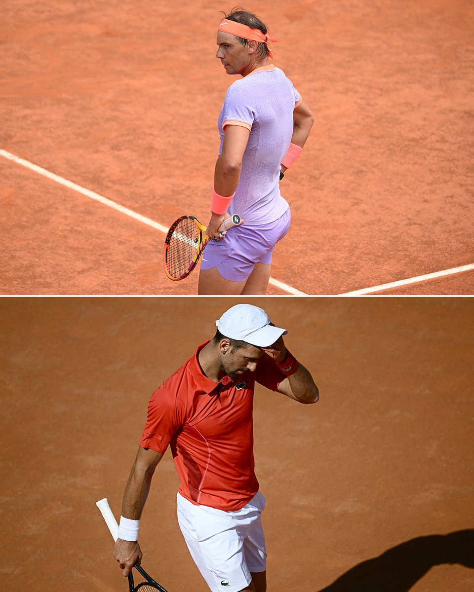 For the first time since 2004, neither Novak Djokovic nor Rafael Nadal will be among the men's quarter-finalists in Rome. #IBI24